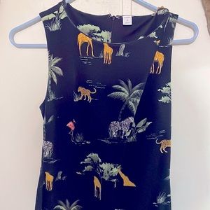 animal safari print dress